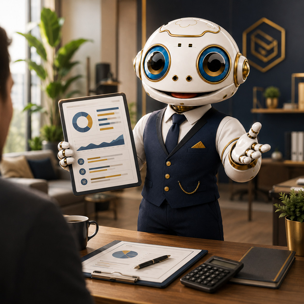 LPS Credit & Funding Robot — presenting a credit-data dashboard to the customer with initial FCC disclosure